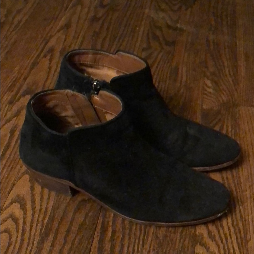 Sam Edelman Petty Ankle Bootie Black Suede